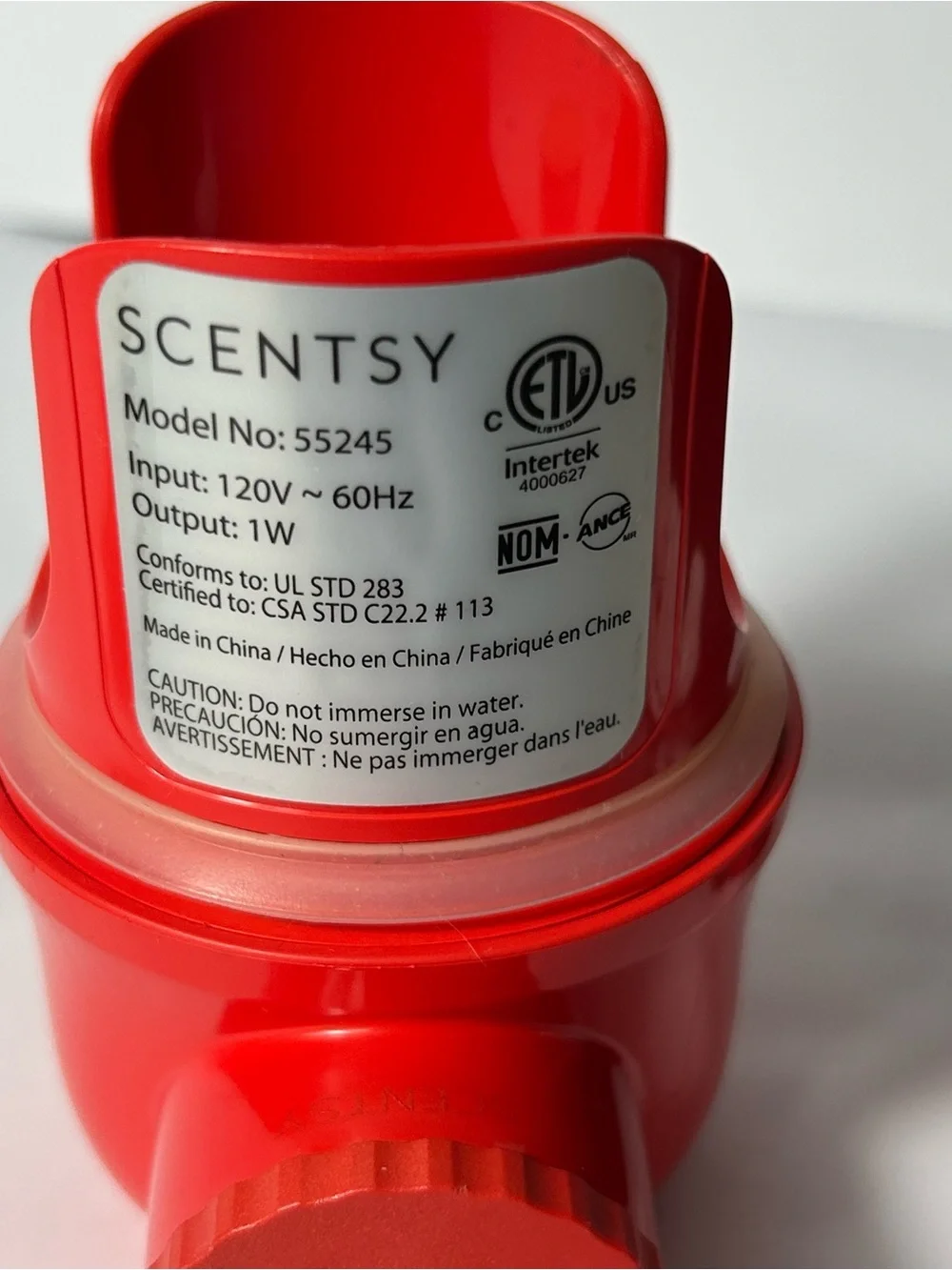 Scentsy Disney Diffuser Minnie Mouse Works 55245 Wall Plug In Fan Fragrance